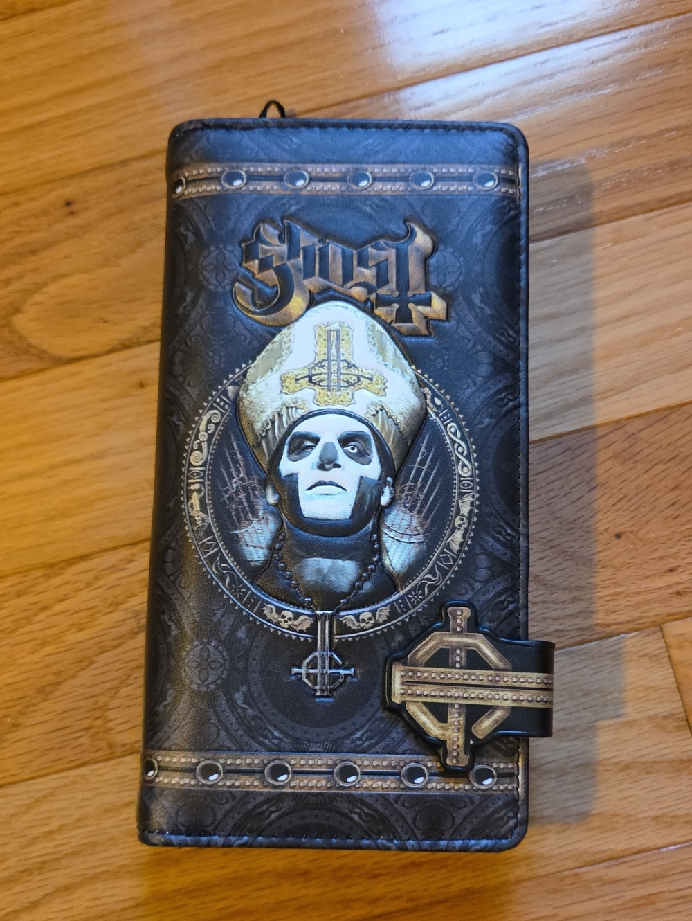 Ghost Black and Gold Wallet